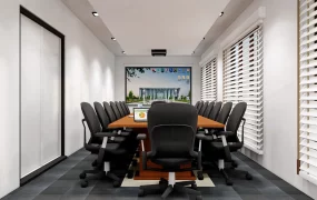 Long And Narrow Conference Room