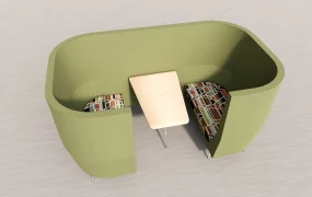 U Shape Booth Restaurant Seating