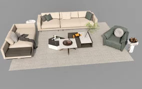 Modern Living Room Sofa Set