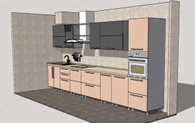 Straight Kitchen Cabinets