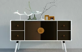 Modern Chinese Accent Cabinet