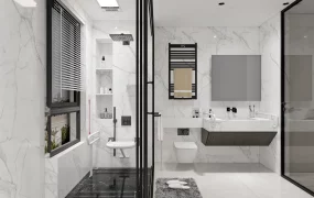 Modern Accessible Barrier Free Bathroom SketchUp 3D Model