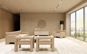 Wabi Sabi Modern Living Room