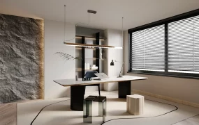 Modern Minimalist Home Office Design