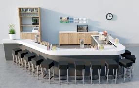 Cafe Bar Counter Design