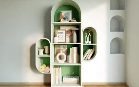 Cactus Shaped Bookcase