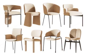 Collection Of Eight Modern Dining Chairs
