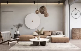 Wabi Sabi Modern Living Room