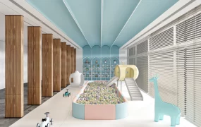 Modern Children's Indoor Play Area And Ball Pit Room SketchUp 3D Model