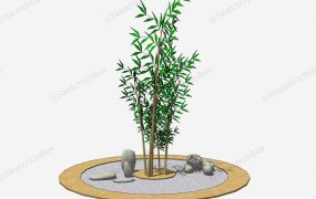 Zen Garden Tree Surround Idea