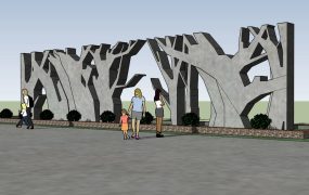 Outdoor Garden Art Decor Tree Sculpture