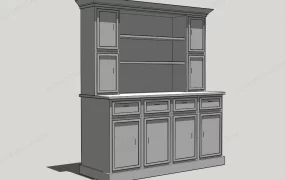 Vintage Kitchen Hutch Cupboard