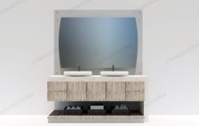 Double Sink Bathroom Vanity Idea