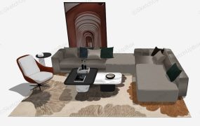 Elegant Living Room Furniture Set