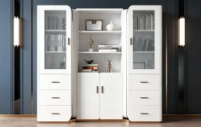Luxury White Bookcase