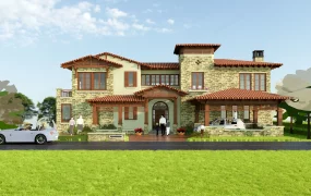 Modern Stone Mansion