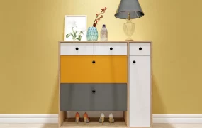 Modern Wooden Shoe Storage Cabinet