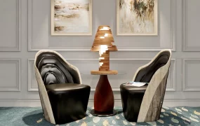 Stylish Accent Chairs And Table Set