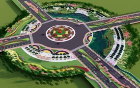 Beautiful Roundabout Landscape Design