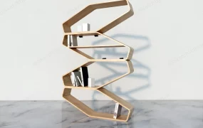 Decorative Wood Bookcase