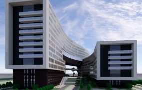 Modern Office Exterior Building Concept
