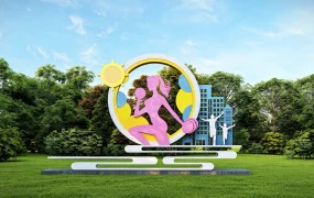 Urban Fitness Public Art Sculpture SketchUp 3D Model