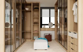 Small Natural Wood Dressing Room