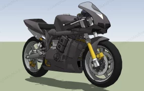Black Sports Bike