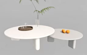 Round Nesting Coffee Table
