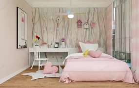 Pink Girls Room Idea