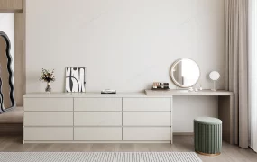 Makeup Vanity & Dresser Set