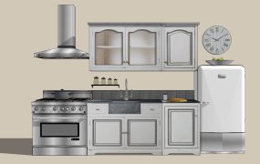 Retro Apartment Kitchen Design