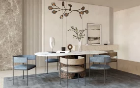 Modern Marble Dining Room Decor