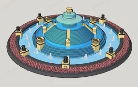 Big Round Water Fountain