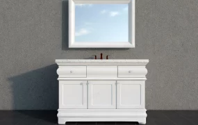 White Wash Basin Vanity Cabinet