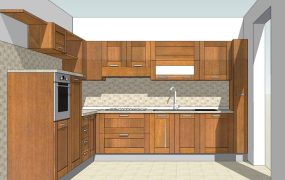Retro L-Kitchen Design