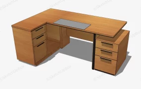 Wooden L Shaped Desk
