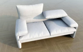 Fabric Loveseat Recliner