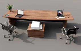2 Person Workstation Desk