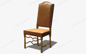 Antique Leather Dining Chair