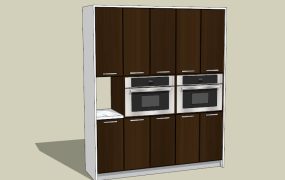 Tall Kitchen Cabinet with Doors