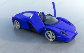 Blue Ferrari Enzo
