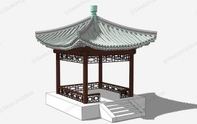 Chinese Square Pavilion