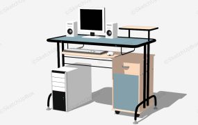Small Metal Computer Desk