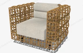 Rattan Armchair