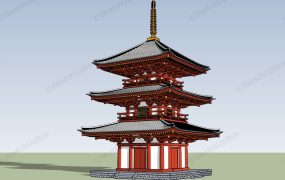 Japanese Pagoda Tower