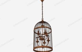 Vintage Birdcage Chandelier
