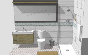 Small Rectangle Bathroom Idea