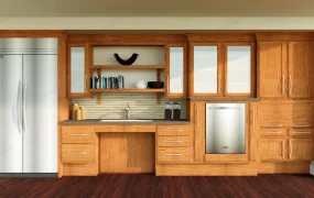 Traditional One Wall Kitchen Design