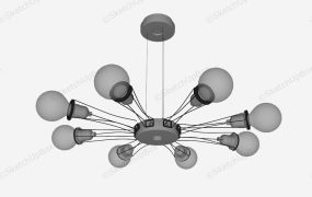 Eight Branch Chandelier